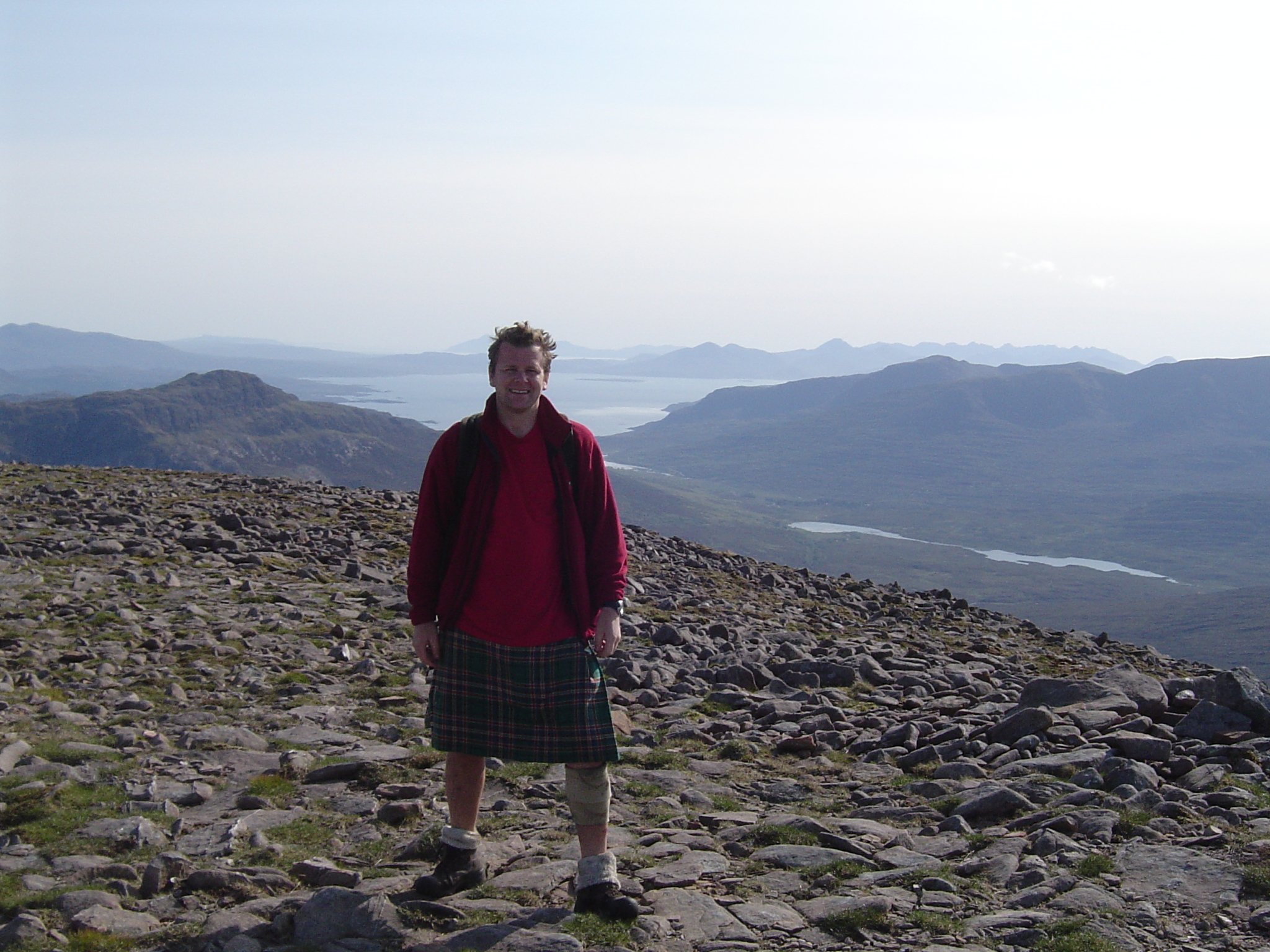 Looking out West from Maol Chean-dearg on 6th June 2005