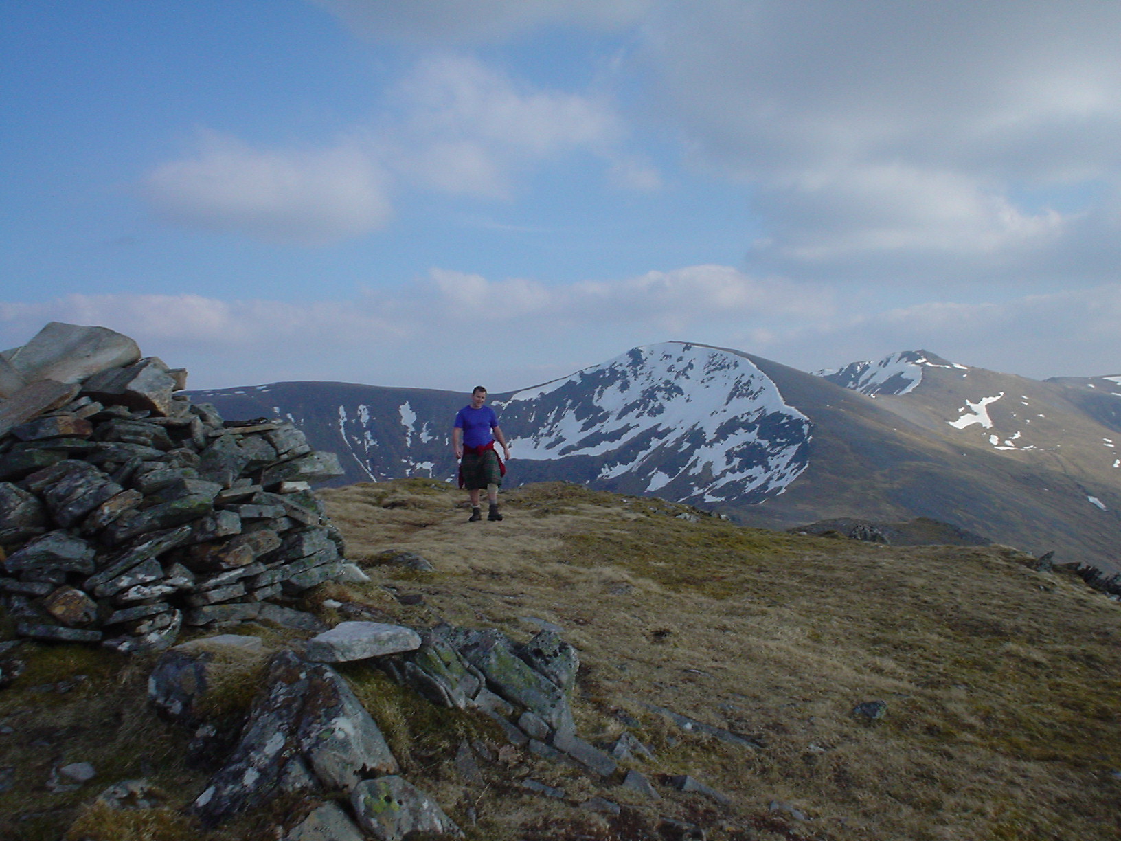 Carn Eighe from Beinn Fionnlaidh in Glen Affric